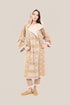 Reversible jacquard coat with hoodie